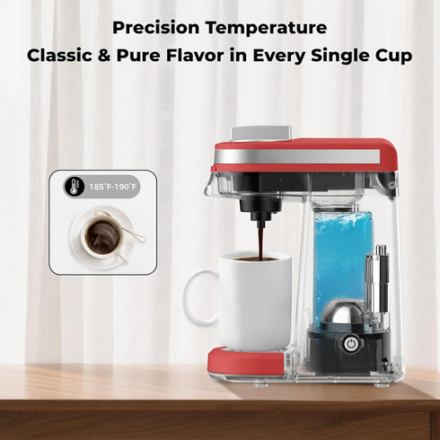 CHULUX Mini Coffee Maker for K Capsule, Single Serve Coffee Maker for One Cup Americano, Lightweight Pod Coffee
