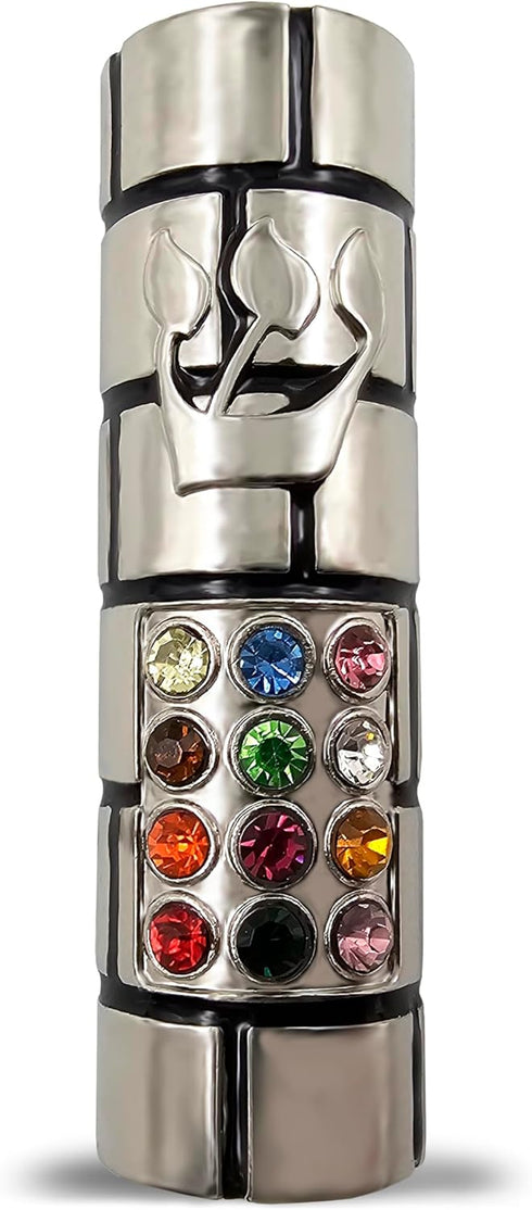 Protection CAR MEZUZAH with Travelers Prayer Scroll, Hoshen Mezuza from Jerusalem Art Judaica Gift