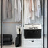 MUOUAKATE Large Entryway Shoe Storage Organizer, Shoe Basket for Entryway with Clear Cover, Foldable Mudroom Shoe Bin