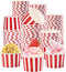 Grencian 120Pcs Red Ice Cream Cups 12 oz Disposable Red and White