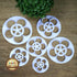 KALAIEN Rose Flower Cutters Set: Gumpaste Flowers Modelling Tools for Cake Decorating, 6 Plunger Cutter Mold