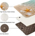 Britimes Bath Mat for Bathroom, Beach Starfish Sea Shell Washable Cover Floor Rug, 18x30 Inches
