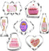 Celebration Cookie Cutter Set, 7 Piece Cake, Heart, Cupcake, Champagne, Wine Bottle, Plaque Cookie Cutters