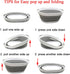 SAMMART 28L (7.4 gallon) Collapsible Plastic Laundry Basket-Oval Tub/Basket - Portable Washing Tub, Water capacity: 22L