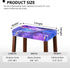 Set 2 Counter Marble Print Bar Stool Covers of Stretch Stool Chair Covers Rectangle Height Bar Stools Slipcovers
