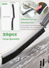 20Pcs Multifunctional Hard Bristle Crevice Cleaning Brush Set, Gap Brush Tools for Home, Kitchen, Bathroom, Vehicle