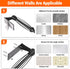 Paper Towel Holder Under Cabinet, Single Hand Operable Wall Mount with Damping Effect, Self-Adhesive or Drilled