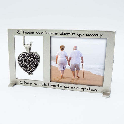Those We Love Memorial Photo Frame with Vial for Ashes, Funeral Gift for Loss of Loved One, 2.5-inch by 2.25-inch