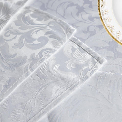 Tektrum 60 X 120 inch Rectangular Damask Jacquard Tablecloth, Waterproof/Spill Proof/Stain Resistant/Wrinkle Free/Heavy