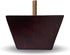 Elegant Upholstery 2" Solid Wood Small Tapered Pyramid, Walnut Finish Furniture Legs, Set of 4
