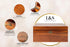 LUSH & STYLE Keepsake Box, Decorative Wooden Storage Box with Hinged Lid & Locking Key, Size 11X9X5 Inches