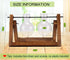 (2 Bulbs) Kingbuy Glass Desktop Planter with Retro Wooden Stand and Plant Terrarium vase for Indoor Office Desk Decor