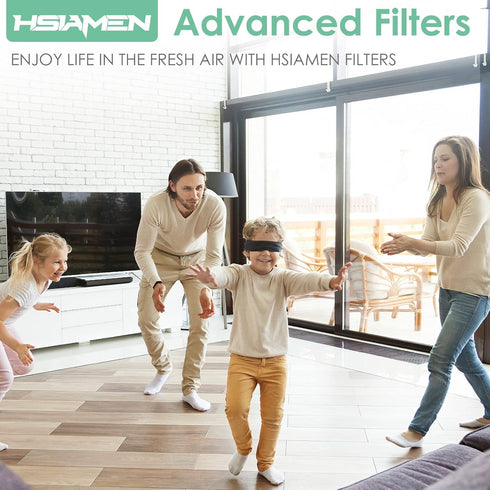 RP-AP089-F2 Replacement Filter for RENPHO, H13 True HEPA Filters with Intercept Coating, Green 1-Pack