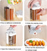 5 in 1 Salt and Pepper Shaker, Portable Travel Spice Container, Seasoning Shaker for Home and Camping