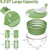 SmartTrends 5.3 4 Salad Spinner, QT Lettuce Spinner with Strainer, Fruit Cleaner with Replaceable Blade for Shredding