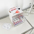 2 Pack Bandage Storage Organizer for Wall, Plastic Medical Supplies Container for Home Medicine Cabinet, Elastic