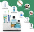 Counter PARKMANI Marble Bathroom Organizer, Kids Electric Toothbrush and Toothpaste Holders for Bathroom Organizers