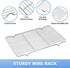 Zacfton Baking Sheet with Wire Rack Set, Stainless Steel Cookie Sheet Baking Pan, 12.4 x 10 x 1 Inch