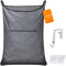 Hanging Laundry Hamper, Over the Door Laundry Bag with Hooks, 36x22 Inch Pop Grey Collector