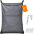 Hanging Laundry Hamper, Over the Door Laundry Bag with Hooks, 36x22 Inch Pop Grey Collector