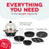 12 Dash Deluxe Egg Cooker - Boiler, Poacher & Steamer - Includes Measuring & Recipe Guide - Dishwasher Safe - BPA Free