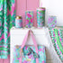 Lilly Pulitzer Cute Lunch Bag for Women, Insulated Tote Bag, Large Capacity Blue Mini Cooler with Storage Pocket