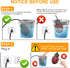 250W Chicken Water Heater w/Thermostat, Aluminum Cast Bird Bath Heater & Pond Deicer, Winter Trough Heater for Poultry