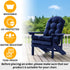 1) FILUXE Adirondack & Rocking Chair Cushion, High Back Patio Cushions - Waterproof Solid Tufted Pillow, Indoor/Outdoor