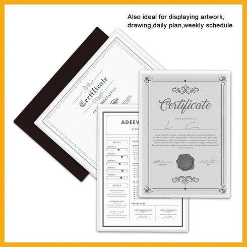 Magnetic Picture Frames, 4 Pack for 8.5 x 11 Photos, Perfect for Displaying Artworks on Fridge