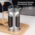 34 oz, 8 1000ml Sivaphe No-Plastic French Press Coffee Maker Borosilicate Glass Bamboo Lid and Handle Coffee Tea Press