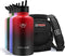NATURE PIONEOR 64oz Insulated Water Bottle with Straw - Stainless Steel Vacuum Water Jug with Sleeve