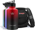 NATURE PIONEOR 64oz Insulated Water Bottle with Straw - Stainless Steel Vacuum Water Jug with Sleeve