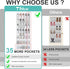 Tiblue 35 Mesh Pockets Over The Door Shoe Organizer, Hanging Shoe Rack for Closet Entryway Bedroom