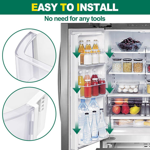 UPGRADED DA97-12935A Refrigerator Door Bin Replacement for Samsung Fridge Parts, Left and Right Door Shelf Basket