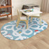 4'x6' LIVEBOX Large Washable Kids Rug, Non-Slip Car Road Rug for Playroom, Fun Kids Room Rugs for Bedroom, Blue Road