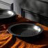 4-Piece Set Stone Lain Orbit Pasta Bowl Stoneware, Charcoal