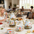 CHANJOON Set, Sets Set 6 Gold Plated Red Rose Ceramic Tea Vintage Tea with Teapot, Beautiful Tea Coffee Serving People