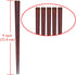 Antner 5 Pairs Hardwood Chopsticks, Japanese Style Reusable Hand-Carved Natural Wood with Gift Box