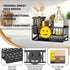 Taugast Sponge Holder for Kitchen Sink,Smiley Face Sink Caddy with Removable Brush Holder,Self-Draining Sponge Caddy
