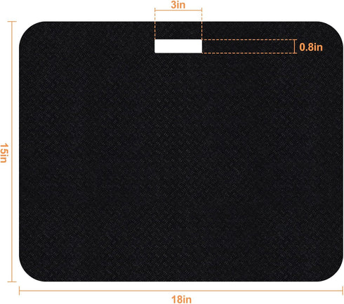 Heat Resistant Mat for Air Fryer, 2 Pcs 15 * 18 in Sliding Caddy Countertop Protector Mat for Most XL Air Fryers
