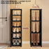 8-Tier Closet, Tall Corner Shoe Rack for Entryway Corner Narrow Shoe Shelf Space Saving Corner Shoe Storage Organizer