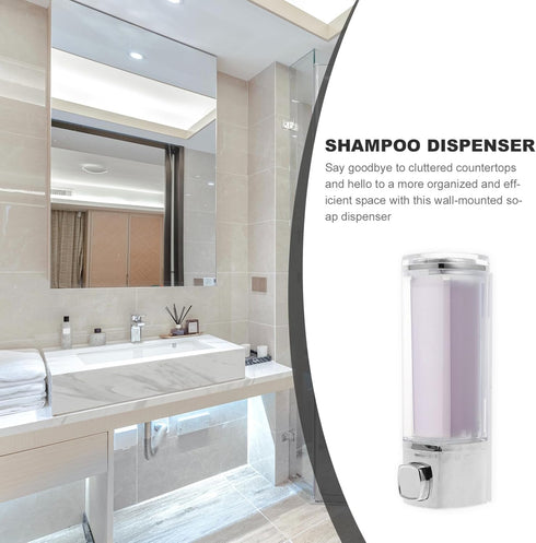 Travel Shampoo Hand Soap Dispenser - Refillable Liquid Holder Box for Home and Office (Plating)