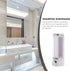 Travel Shampoo Hand Soap Dispenser - Refillable Liquid Holder Box for Home and Office (Plating)