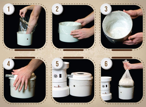 WONDERMILL Flour Bagger for Electric Grain Grinder - Efficient Grain Storage