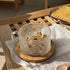 Amzcku 14 Oz Set 2 Vintage Coffee Tea Cups, Glass Mugs of Embossed Glassware with Handle, for Cappuccino, Latte