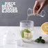 Homestia Plastic Cocktail Shaker with Scale and Jigger Set - 18 oz - Clear Plastic Drink Mixer Bartender Kit