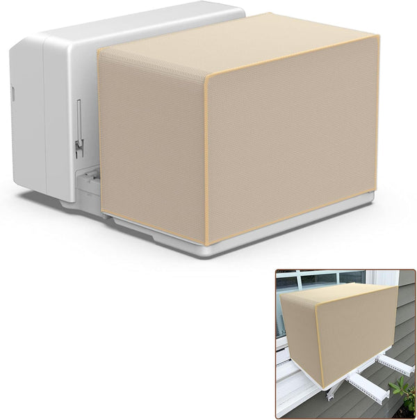 BJADE'S Window AC Cover for U-Shaped Window Air Conditioner Unit, Heavy-Duty, Waterproof 600D Polyester Outdoor