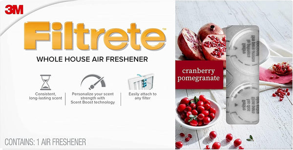 Filtrete Whole House Air Freshener for AC Furnace Air Filter, Cranberry Pomegranate Scent