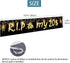 Joyiou Happy 30th Birthday R.I.P To My 20s Backdrop Banner, Large Black Gold 30 Birthday Party Sign Supplies