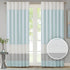 Madison Park Window Curtain Single Panel, Faux Silk, Rod Pocket, Room Darkening for Living Room, 50x84, Aqua